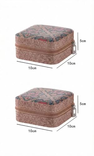 Image of Travel Friendly Jewelry Case Necklaces Storage Box Elegant Travel Jewelry Case Portable Necklace Holder For Jewelry Accessory Case Portable, Small, Jewelry Box (89 NEW JEW BOX)