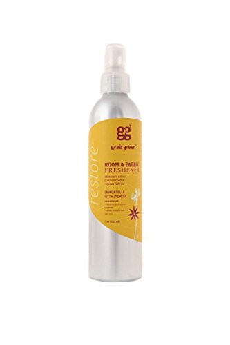 Grab Green Natural Room & Fabric Freshener, Phthalate-Free, Immortelle with Jasmine, 7 Ounce Bottle