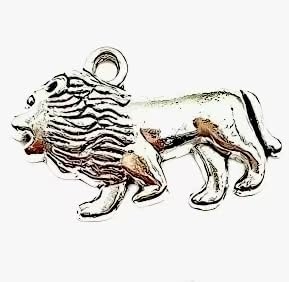 30PC Antique Silver Lion Animal Charms Pendants for Jewelry Bracelet Necklace DIY Craft Making 29x18x4mm - Image 4