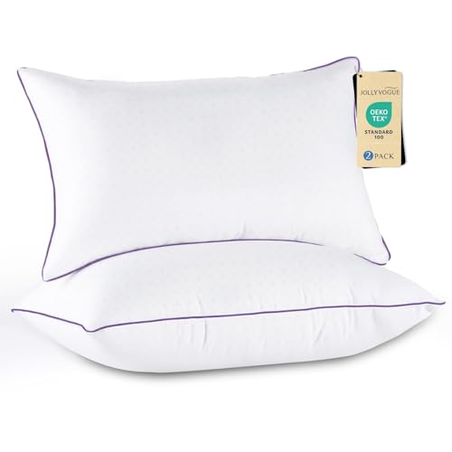 JOLLYVOGUE Pillows Queen Size Set of 2, Medium Supportive Bed