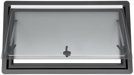 External Push Caravan Window with Integrated Roller Blind & Fly Screen - Ventilation Window for Camper & Motorhome, Perfect for Travel & Outdoor Adventures