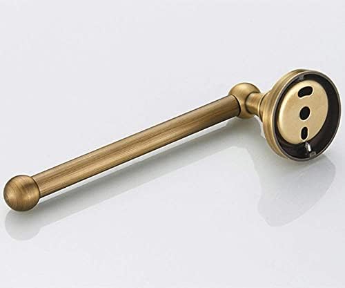 WOMAO Toilet Roll Holder Brass Antique, Retro Toilet Paper Holder Brushed Brass for Kitchen Bathroom Wall Mounted Paper Storage