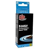 Compatible Cartouche d\'encre Jaune Premium Compatible pour Epson 24XLY - T24XL - T2434 - C13T24344010 Eléphant