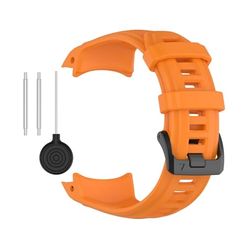 [�����ȓX] �ɓK��Garmin Instinct 3 45mm 50mm Amoled�\�[���[�E�H�b�`�u���X���b�g�E�H�b�`�o���h Instinct 3 ���X�g�o���h�p�V���R���E�H�b�`�X�g���b�v(Orange,45mm)