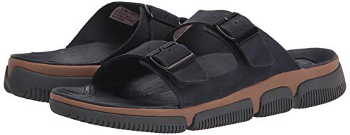 Jambu Men's Double Buckle Slide Sandal, Navy, 12 #TOP6