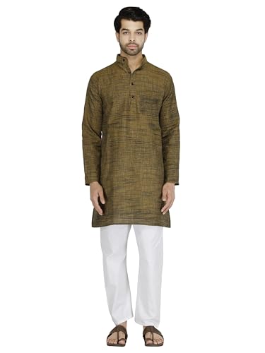 Image of Men's Khadie Cotton Relaxed Straight Kurta