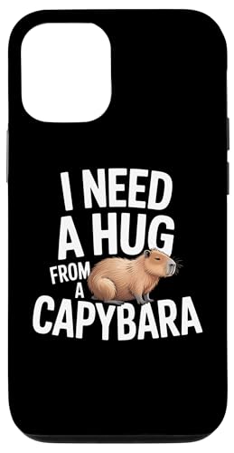 Funny I Need A Hug from a Capybara �X�}�z�P�[�X iPhone 12/12 Pro �p