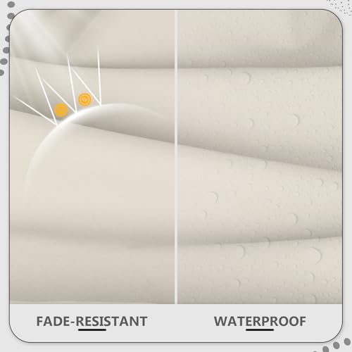 3 Pack Outdoor Patio Seat Cushions, Weather and Fade Resistant, Navy Blue, 3 in Thick High-Density Foam, Fits 4-Seater Rattan Patio Conversation Sofa Set - Image 4