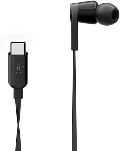 Miniatura 8 de Belkin SoundForm - Auriculares intrauditivos con cable con micrófono - Auriculares con cable para iPad Mini, Galaxy, Huawei y más con conector USB-C
