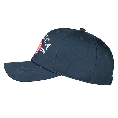 Image of IIN American Flag Baseball Cap for Men Women Low Profile USA Army Tactical Operator Military Plain Dad Hat