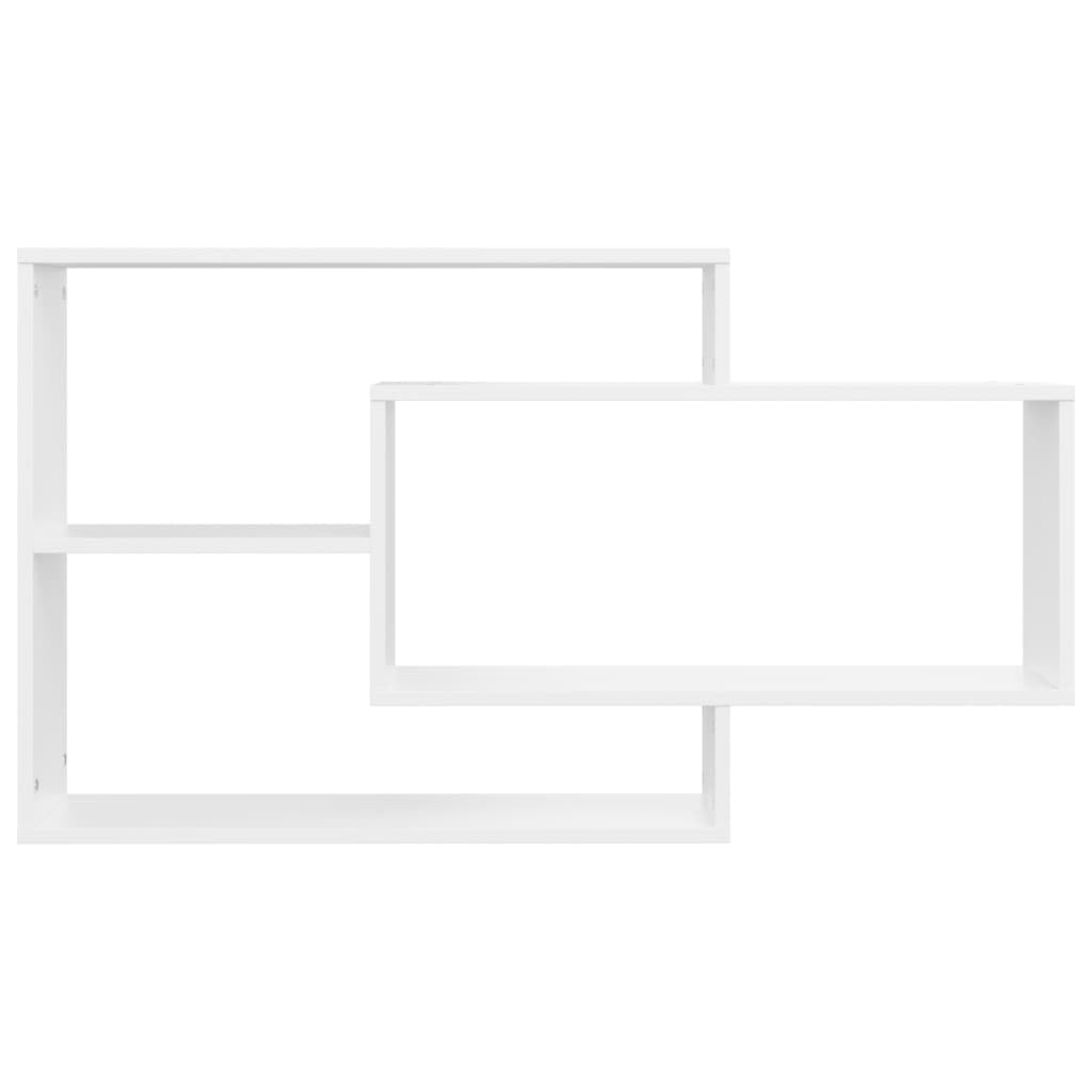 vidaXL Estantes de Pared Contrachapada Mobiliario Decoración Ideal Elegante Práctico Versátil Atractivo Robusto Duradero Resistente Blanco 104x20x58,5