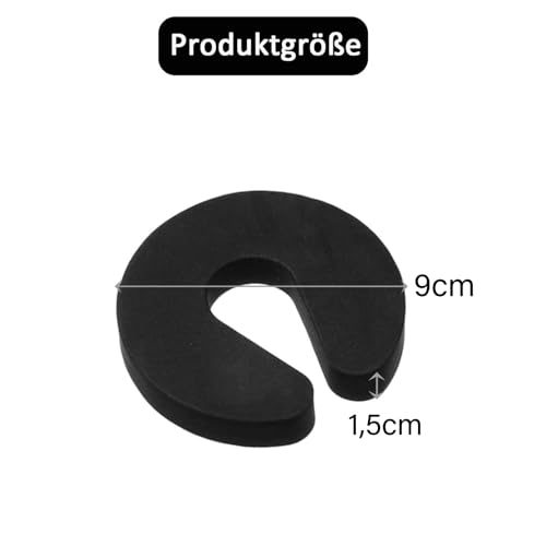 Catelves 6 Stück Klemmschutz für Türen Kinder, Türstopper kinder Schwarz, Türstopper Baby Schaumstoff, Tür Klemmschutz, Fensterstopper, Türstopper Klinke, Türstopper Tür zum Schutz Kleiner Kinderhände