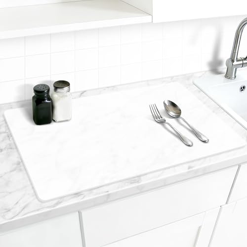 AECHY Silicone Mat for Kitchen Counter, 27.5" x 16.5" x 0.08", Translucent