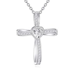 White Zircon-Cross Necklace