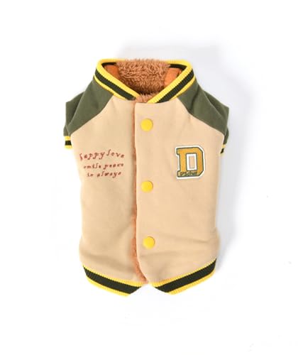 背開きスタジャン XS/S/M/L/XL/XXL/DXS/DS/DM/FBS/FBM/FBL D's Chat-ディーズチャット- 犬服 小型犬 ダックス フレブル ドッグウェア DS25AW L Beige