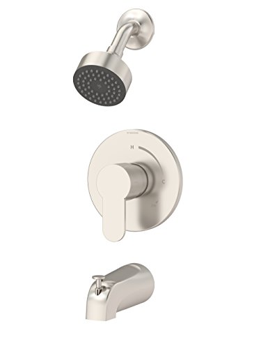 Symmons 6702-TRM-STN Identity 1-Handle Tub and Shower Faucet Trim Kit (Valve Not Included), Satin Nickel