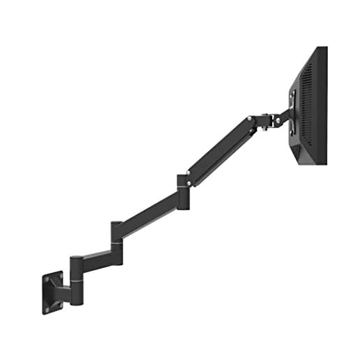 BBSSN Tv väggmontering monitor väggfäste, för de flesta 13-21 tums TV-apparater, rymmer upp till 6 kg, maximalt avstånd är 100 x 100 mm (storlek: Tre korsarm)