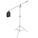 Produktbild Neewer Fotostudio 2-in-1 Lichtstativ 123-385cm Höhenverstellbar mit 216cm Auslegerarm und Sandsack zur Unterstützung von Schirmen Softbox Blitz für Video Fotografie (Silber)