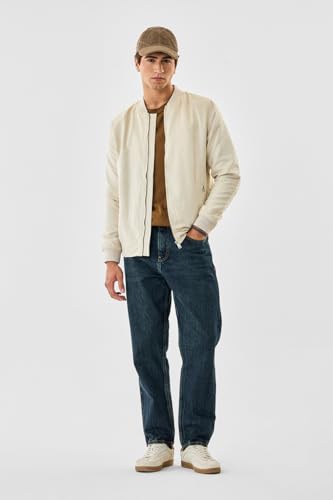 Image of SNITCH Men Casual Jacket | Regular Fit Textured Pattern With Lapel Collar & Full Sleeve | Polyester Blend Zip Closure For Everyday Street Style & Layering