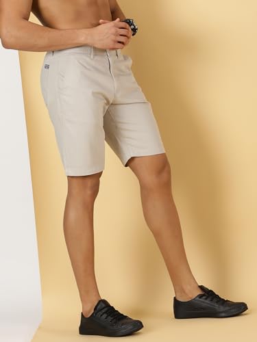 Image of Thomas Scott Men's | Solid | Chino Shorts | Regular Fit | Cotton Elastane | Above Knee | Casual Short