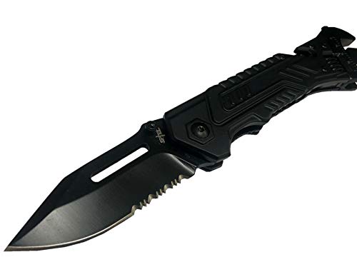 S-Tec 8.75" Tactical Wrench Folding Knife Edc Adjustable Hunting Camping Tool #TOP1