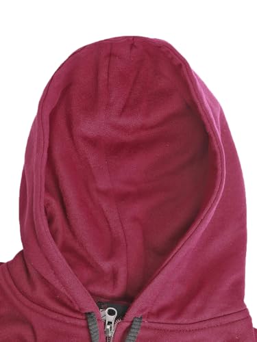 Image of Alano Unisex-Child Wool Blend Comfortable and Stylish Hooded Full Sleeve Lightweight Sweatshirt