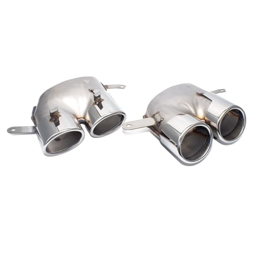 Embout d'échappement pour Audi A6 A7 S6 S7 2016-2018 double sortie arrière en acier