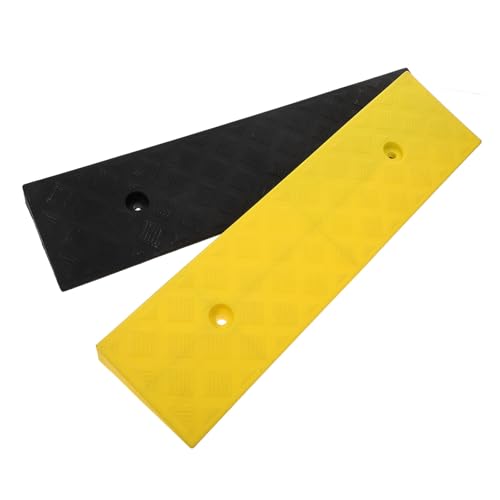Set 2 rampas de caucho 3 cm, amarillo y negro miniatura 1
