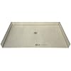 وعاء دش مجاني من البلاط Redi 3560CBF-PVC ، 60 "عرض &times; 35" د ، كروم مصقول