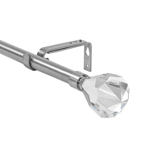 Urbanest Pierre Cut Crystal Drapery Curtain Rod Set 3/4