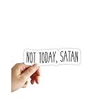 Not Today Satan Sticker Laptop Waterbottle Phone Notebook Window Stickers Funny Meme Decal