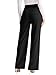 NIMIN Black Work Pants Women Wide Leg Dressy Trousers High Waisted Business Casual Slacks 2025 Summer Fashion Outfits with Pockets