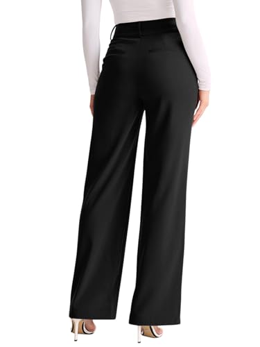 NIMIN High Waisted Work Pants for Women Wide Leg Dressy Pants Business Casual Trousers 2025 Summer Slacks with Pockets2