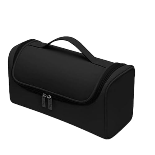 Image of EDRAK Hair Styling Tool Storage Case | Travel Storage Bag | Air wrap Holder Hair Styler Organizer for Airwrap Attachments Portable Storage Bag with Hanging Hook, Black (Bag Only)