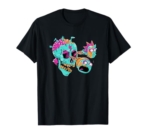 Adult Swim Rick & Morty Eyeball Skull T-Shirt