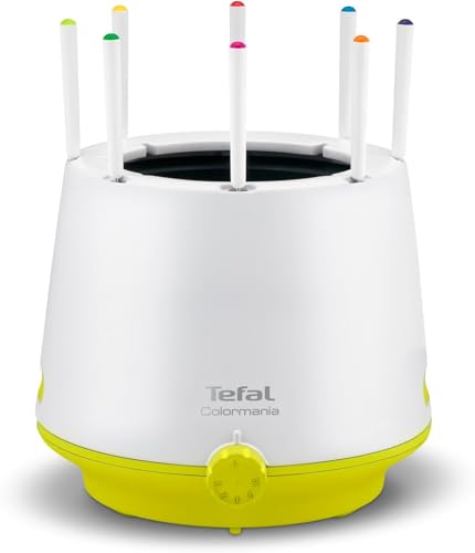 Tefal Appareil à fondue 8 personnes, Fondues Bourguignonnes, Savoyardes, Chocolat, Chinoises, Paroi isolante Thermorespect, Caquelon antiadhésif, Thermostat réglable, Fabriqué en France EF260312