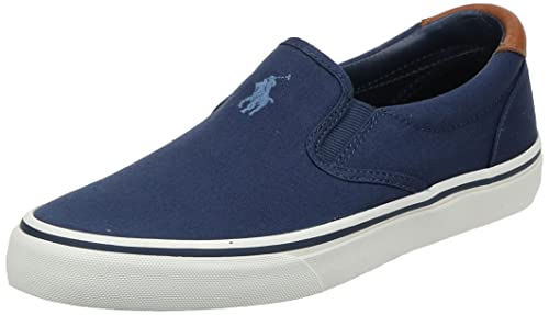 Polo Ralph Lauren Men's Thompson Sneaker, Newport Navy, 11 D US