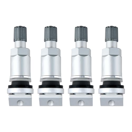 Clamp-in Valve Stem for TPMS Tyre Pressure Monitoring System, 4Pcs Pressure Monitoring Sensor Valve Stems Replacements Anti-Explosion Tire Valve Stem Tool for Cars