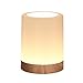 Galapara Lámpara de noche LED táctil, recargable por USB, regulable, luz blanca cálida y RGB, cambio de color, luz nocturna para salón, dormitorio, oficina