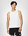Nike Men's Miler Dri-Fit Running Tank, White/Reflective Silver, Medium