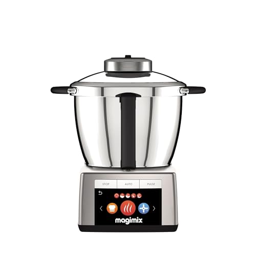 Magimix Robot Cuiseur Multifonction – Cook Expert - Bol Inox 3,5 L, 12 Programmes Automatiques – Moteur Professionnel 900 W Garanti 30 Ans - Chrome Mat