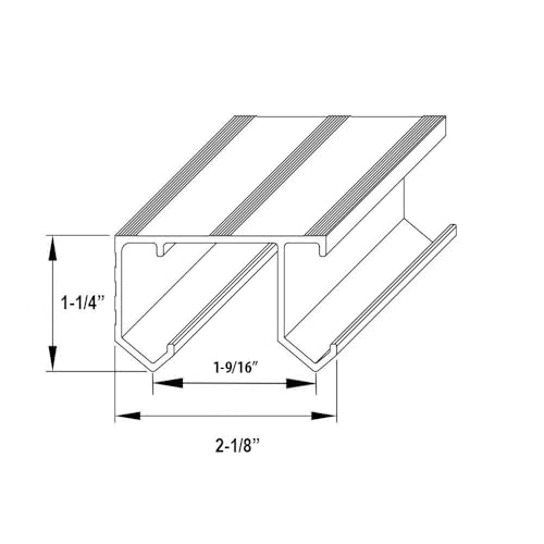 Kit de Herrajes para Puertas de Clóset Correderas - Riel Doble de 106 pulgadas para 2 o 3 Puertas de Hasta 100lbs - SLID'UP 110 miniatura 4