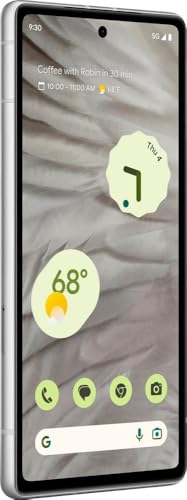 Image of Google Pixel 7a, 128GB, Snow - Unlocked (Renewed)