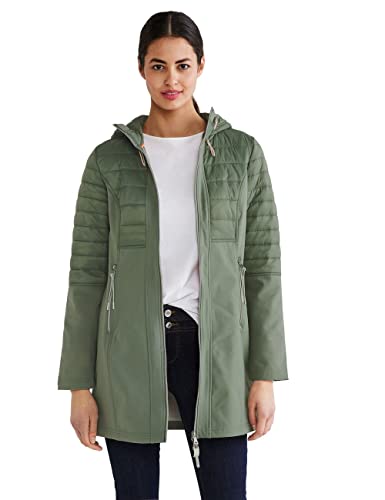STREET ONE Damen A201805 Softshelljacke, Dark Desert Mint, 44