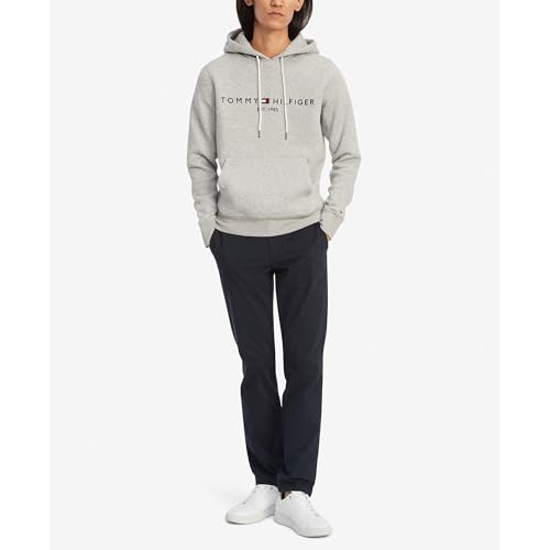 Tommy Hilfiger Men's Medium Weight Fleece Hoodie Sweatshirt with Embroidered Logo, Also Available in Big & Tall4