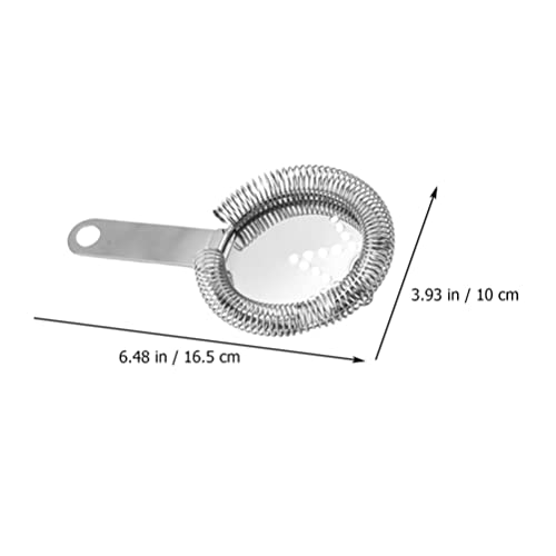 Wakauto Cocktail Strainer 2pcs ice Filter Coffe Filter Metal Strainer Coffee Filters mesh Drink Ice Strainer ice Separator bar