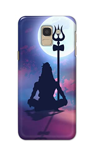 Image of Printed Hard Back Cover Case for Samsung Galaxy J6 | Samsung Galaxy On6 Back Cover (Lord Shiva) -702