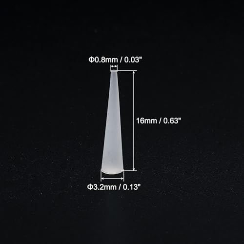 Image of MECCANIXITY Silicone Rubber Tapered Plug 0.8mm to 3.2mm Solid White for Powder Coating, Painting, Anodizing, Plating, Sandblasting, Laboratory Use 20 Pieces