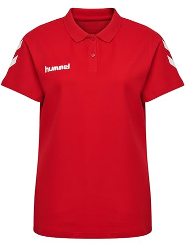 Polo Hummel True Red de algodón transpirable y cuello clásico 6
