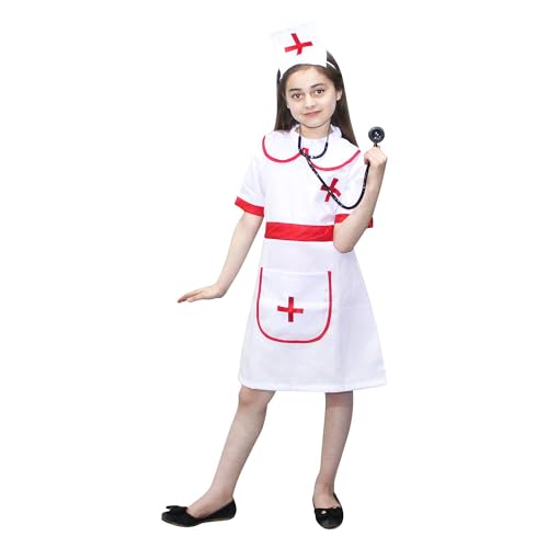 Image of Kaku Fancy Dresses Our Helper Costume for Boys & Girls | Social Helper Doctor, Nurse, Fireman, Postman, Teacher, Farmer Dress For Kids